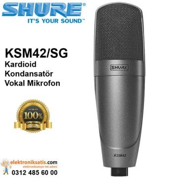 Shure KSM42/SG Kardioid Kondansatör Vokal Mikrofon