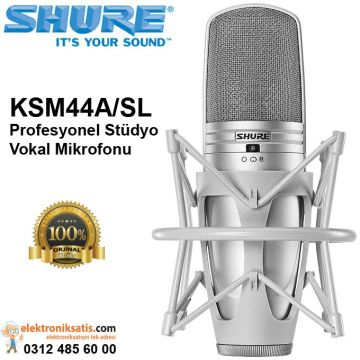 Shure KSM44A/SL Kardioid Kondansatör Stüdyo Vokal Mikrofonu