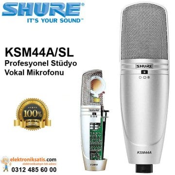 Shure KSM44A/SL Kardioid Kondansatör Stüdyo Vokal Mikrofonu