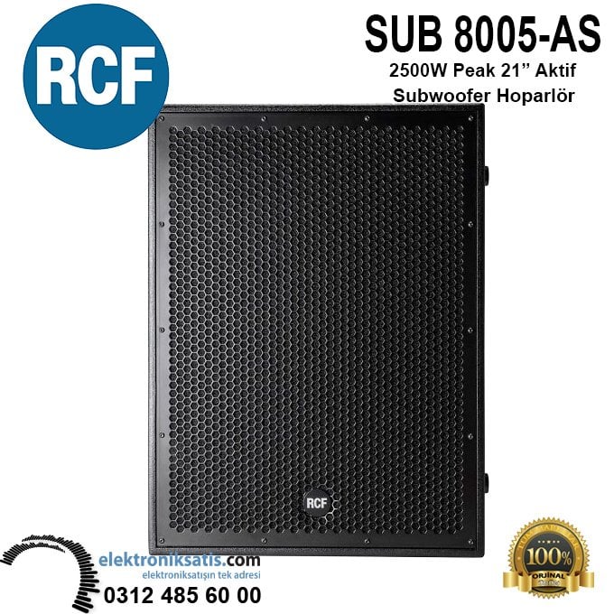 RCF SUB 8005-AS 2500Wpeak Aktif Subwoofer Hoparlör