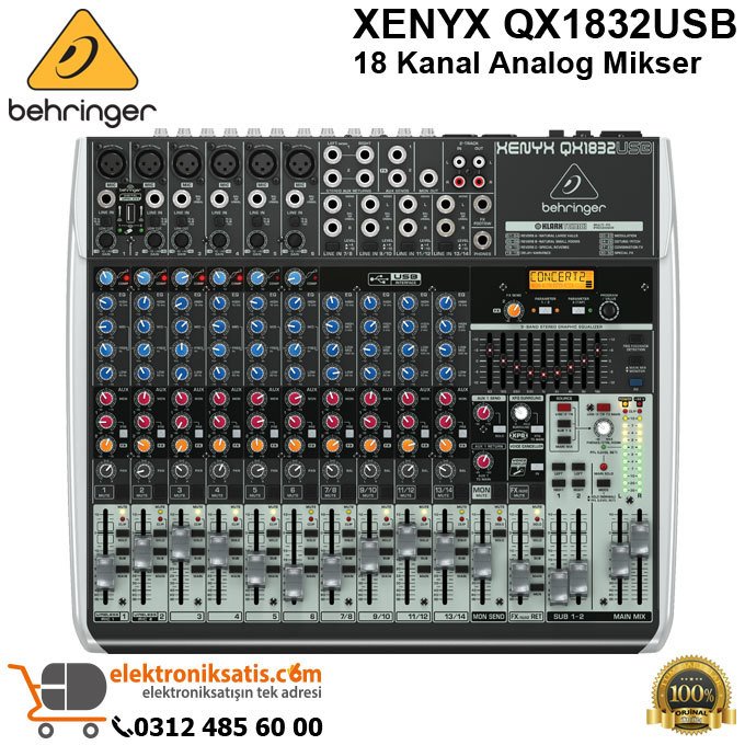 Behringer XENYX QX1832USB 18 Kanal Mikser