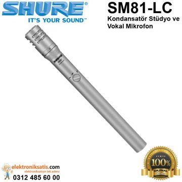 Shure SM81-LC Kondansatör Stüdyo ve Vokal Mikrofon