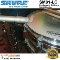 Shure SM81-LC Kondansatör Stüdyo ve Vokal Mikrofon