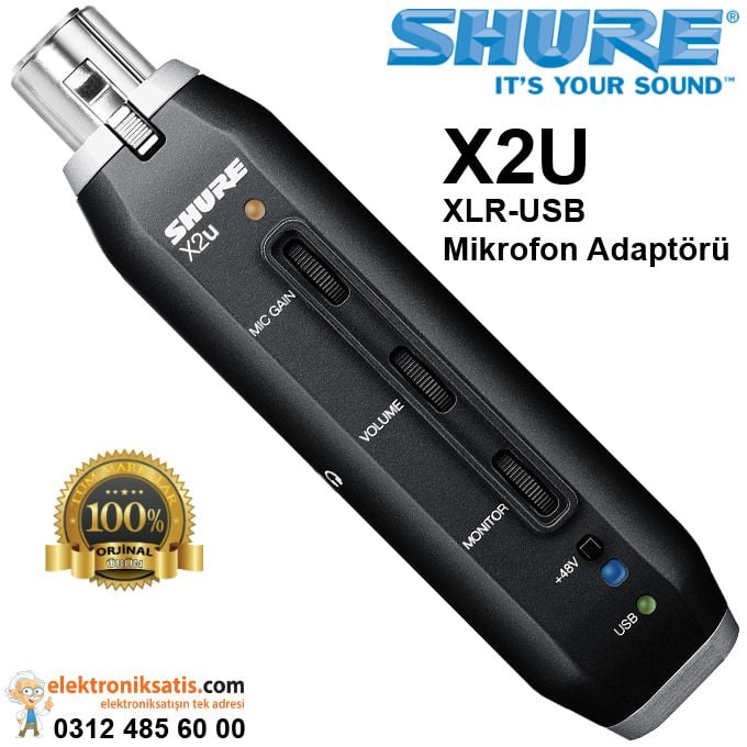 Shure X2U XLR-USB Mikrofon Adaptörü