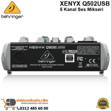 Behringer XENYX Q502USB 5 Kanal Ses Mikseri