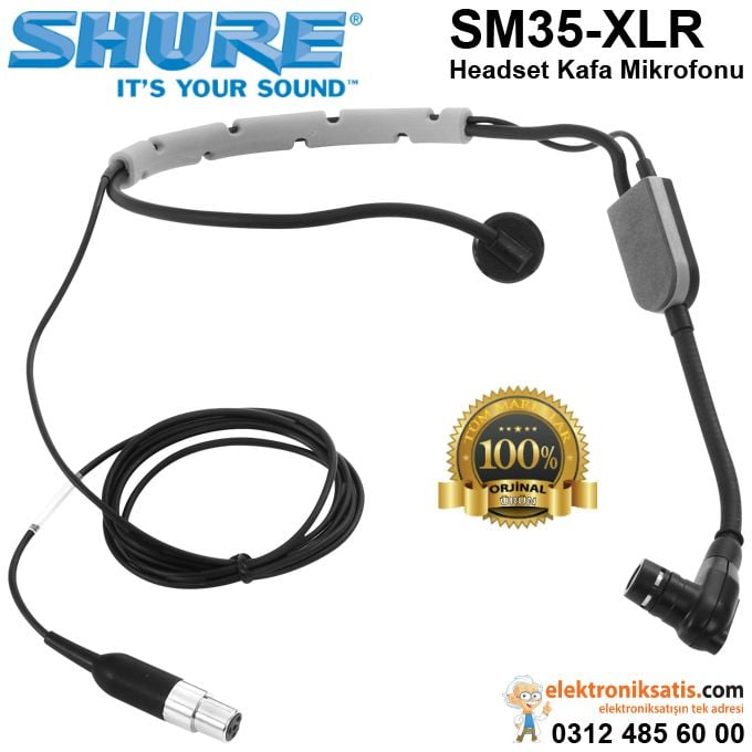 Shure SM35-XLR Headset Kafa Mikrofonu