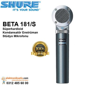 Shure BETA 181/S Süperkardioid Kondansatör Enstrüman Stüdyo Mikrofonu