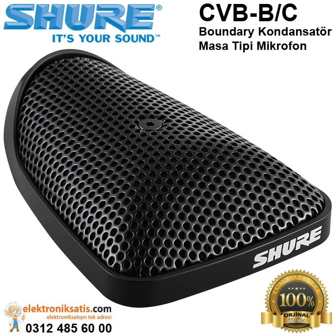Shure CVB-B/C Boundary Kondansatör Masa Tipi Mikrofon