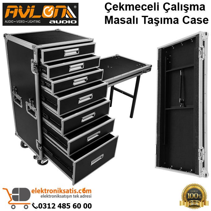 Avlon Çekmeceli Çalışma Masası Taşıma Case