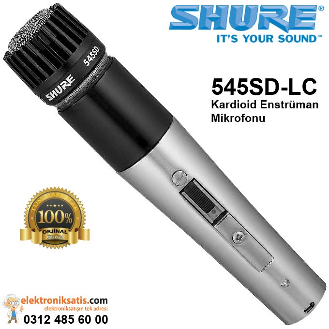 Shure 545SD-LC Kardioid Enstrüman Mikrofonu