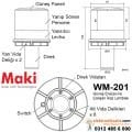 Maki WM-201 Güneş Enerjisi ile Çalışan Kirmizi ikaz Lambası