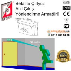 Arsel Betalite Çiftyüz Acil Çıkış Yönlendirme Armatürü