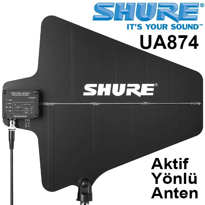 Shure UA874 Aktif Yönlü Anten