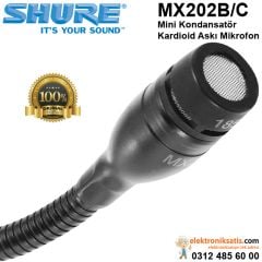 Shure MX202B/C Mini Kondansatör Kardioid Askı Mikrofon
