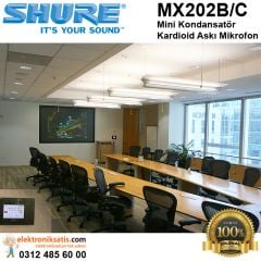 Shure MX202B/C Mini Kondansatör Kardioid Askı Mikrofon