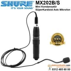 Shure MX202B/S Mini Kondansatör Süperkardioid Askı Mikrofon