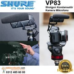 Shure VP83 Shotgun Kondansatör Kamera Mikrofonu