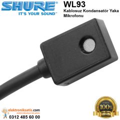 Shure WL93 Kablosuz Kondansatör Yaka Mikrofonu