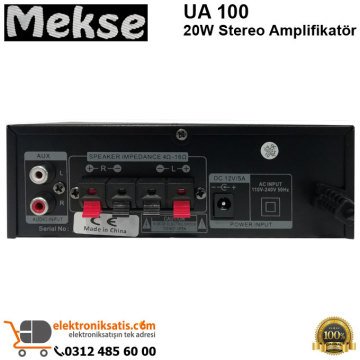 Mekse UA 100 20W Stereo Amplifikatör