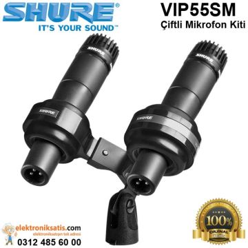 Shure VIP55SM Çiftli Mikrofon Kiti
