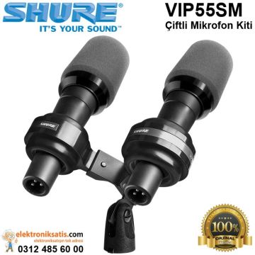 Shure VIP55SM Çiftli Mikrofon Kiti