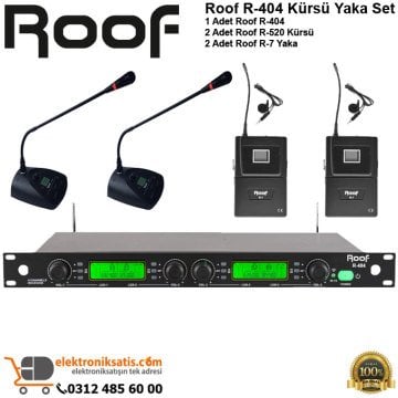 Roof R-404 Kürsü Yaka Wireless Sistem