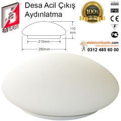 Arsel Desa Acil Çıkış Aydınlatma Armatürü RLG-S Sensör LED