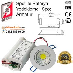 Arsel Spotlite Batarya Yedeklemeli Spot Armatür