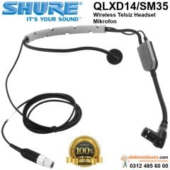 Shure QLXD14/SM35 Wireless Telsiz Headset Mikrofon