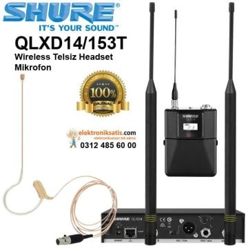 Shure QLXD14/153T Wireless Telsiz Headset Mikrofon