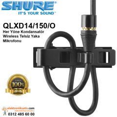 Shure QLXD14/150/O Her Yöne Kondansatör Wireless Telsiz Yaka Mikrofonu