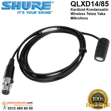 Shure QLXD14/85 Kardioid Kondansatör Wireless Telsiz Yaka Mikrofonu