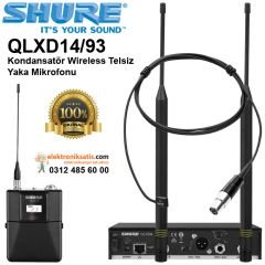 Shure QLXD14/93 Kondansatör Wireless Telsiz Yaka Mikrofonu