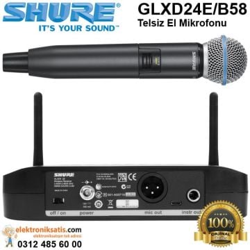 Shure GLXD24E/B58 Telsiz El Mikrofonu