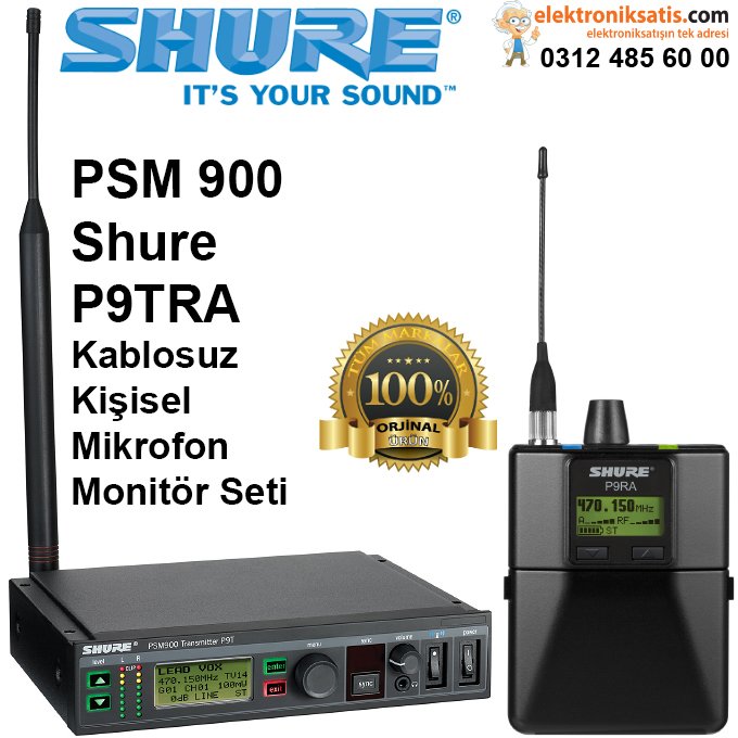 Shure PSM900 Kablosuz Monitör Seti