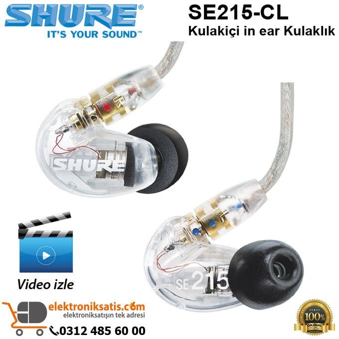 Shure SE215-CL Kulakiçi in ear Kulaklık