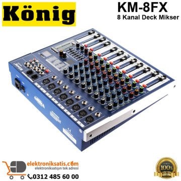 König KM-8FX 8 Kanal Deck Mikser