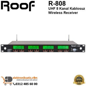 Roof R-808 UHF 8 Kanal Kablosuz Wireless Receiver