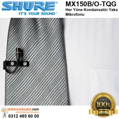 Shure MX150B/O-TQG Her Yöne Kondansatör Yaka Mikrofonu