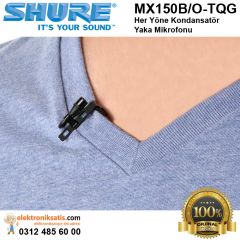 Shure MX150B/O-TQG Her Yöne Kondansatör Yaka Mikrofonu