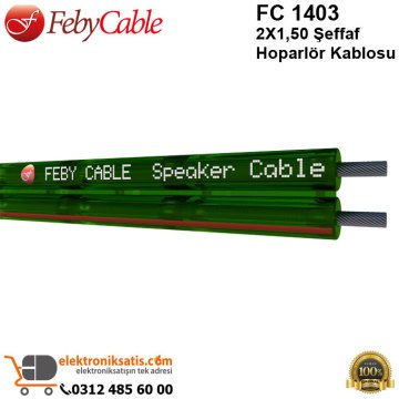 Feby Cable FC 1403 2X150 Şeffaf Hoparlör Kablosu 100