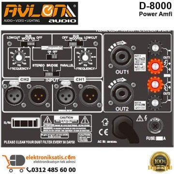 DDS D-8000 Power Amfi