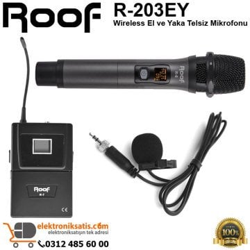 Roof R-203EY El ve Yaka Telsiz Mikrofon