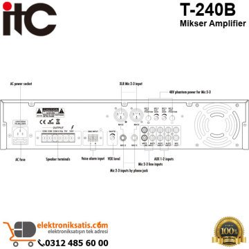ITC T-240B 240 W Mikser Amplifier