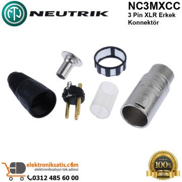 Neutrik NC3MXCC 3 Pin XLR Erkek Konnektör