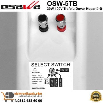 OSAWA OSW-5T Beyaz 100V Trafolu Duvar Hoparlörü