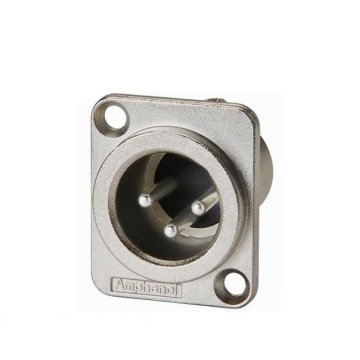 Amphenol AC3MMDZ 3 Pin XLR Erkek Şase Konnektör