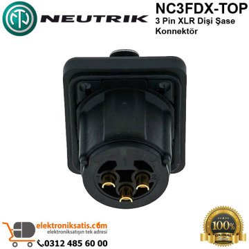 Neutrik NC3FDX-TOP 3 Pin XLR Dişi Şase Konnektör
