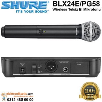 Shure BLX24E/PG58 Wireless Telsiz El Mikrofonu