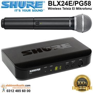 Shure BLX24E/PG58 Wireless Telsiz El Mikrofonu